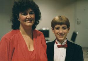 Ryan White with his mother, Jeanne
